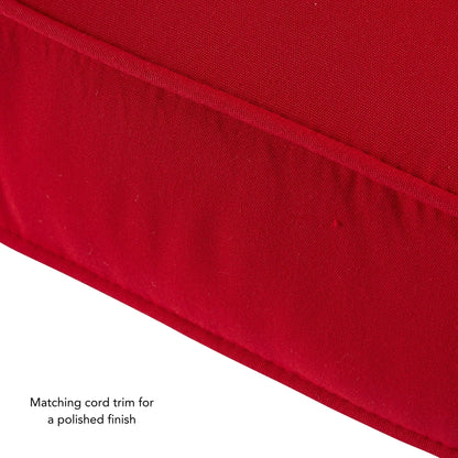 Ensemble de deux coussins d'extérieur haut de gamme Sunbrella pour assise profonde