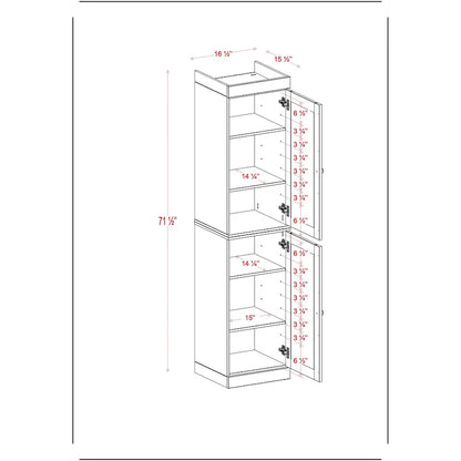 Meuble sous-vasque 100 % bois massif 42 cm avec portes en option par Palace Imports