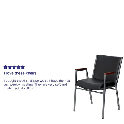 Chaise empilable robuste avec accoudoirs - 21P x 21L x 31H