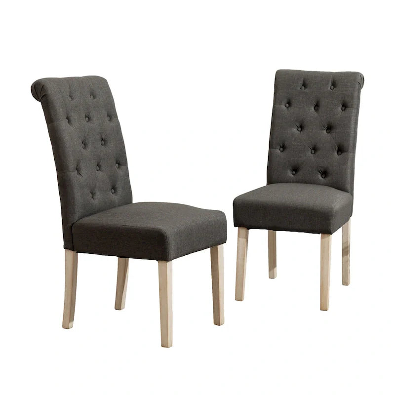 Ensemble de salle à manger 5 pièces, ensemble de meubles de cuisine en bois, table ronde avec piètement central en croix et 4 chaises capitonnées