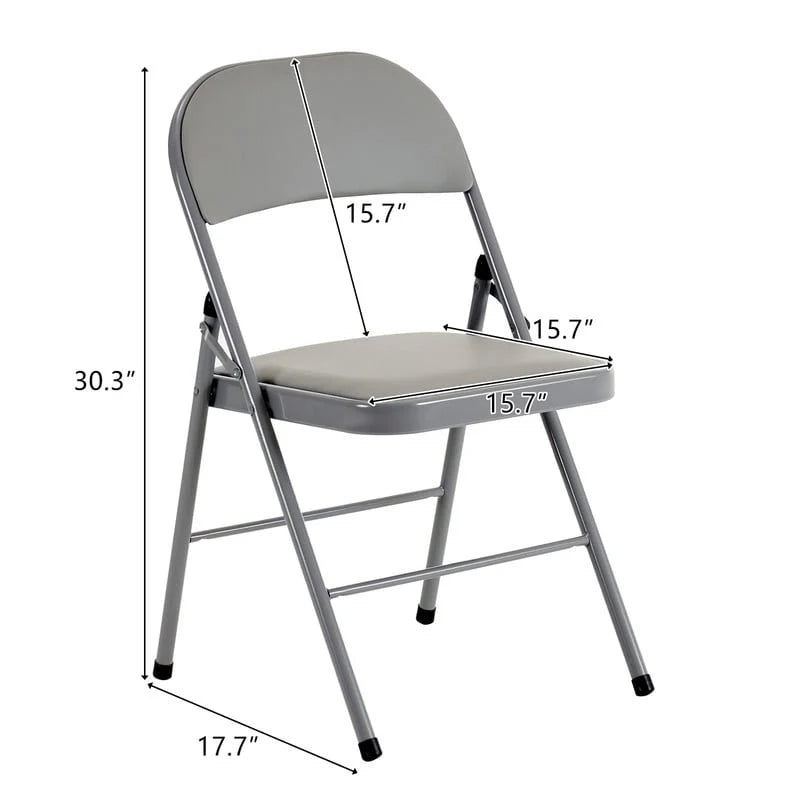 Chaises pliantes élégantes en fer et PVC pour conventions et expositions Blanches
