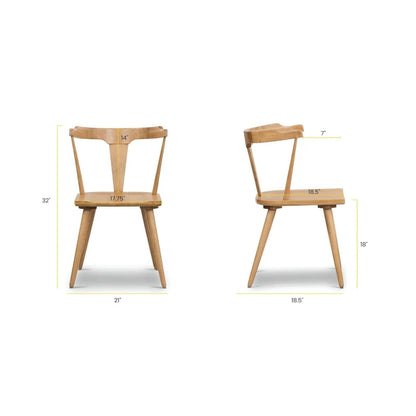 Chaise de salle à manger Poly & Bark Enzo - Bois de chêne massif