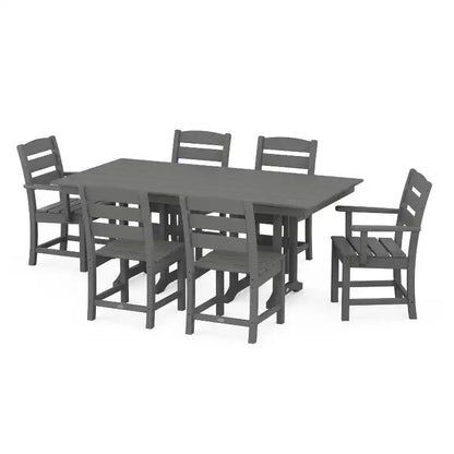 Lakeside 7pc Farmhouse Dining Set - POLYWOOD