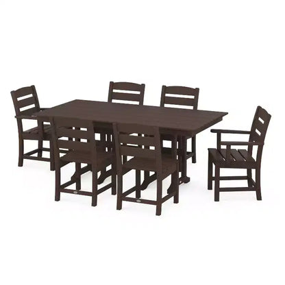 Lakeside 7pc Farmhouse Dining Set - POLYWOOD