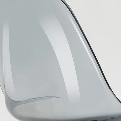 Chaise de bureau à roulettes sans accoudoirs, réglable en hauteur, en acrylique pivotant