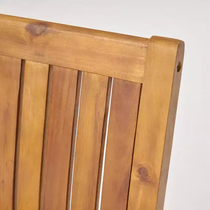 Ensemble de salle à manger Huckleberry 7 pièces en bois d'acacia et jardinière en fer