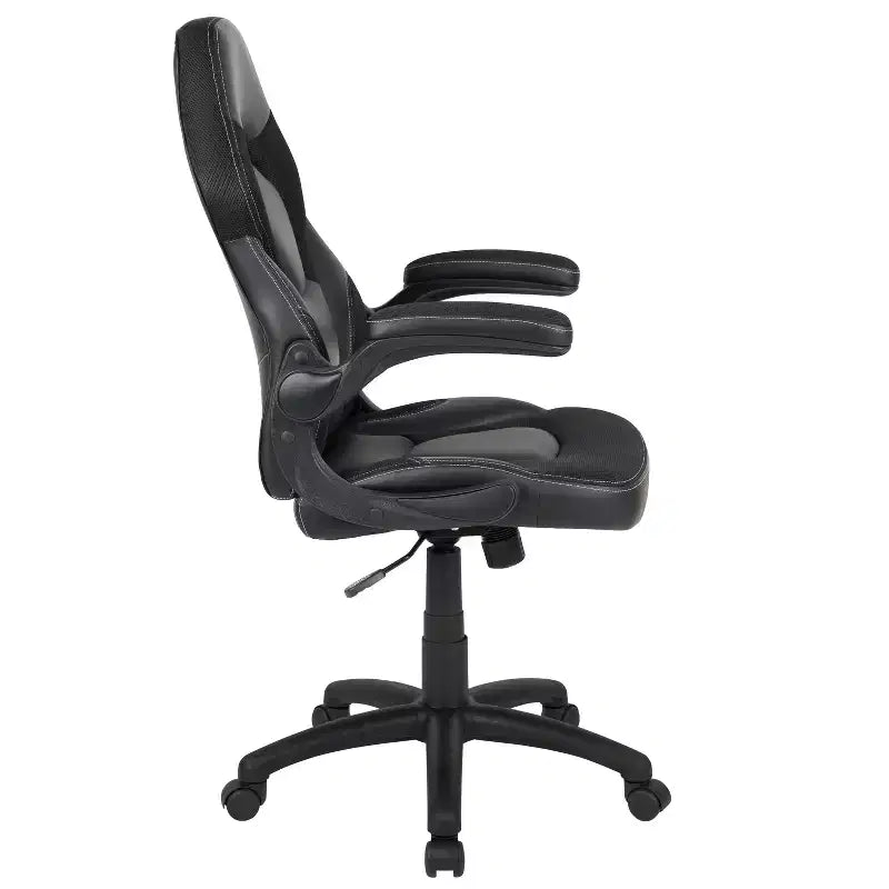 Flash Furniture X10 Gaming Chair Racing Office Ergonomic Computer PC Adjustable Swivel Chair with Flip-up Arms