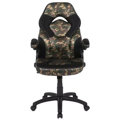 Flash Furniture X10 Gaming Chair Racing Office Ergonomic Computer PC Adjustable Swivel Chair with Flip-up Arms
