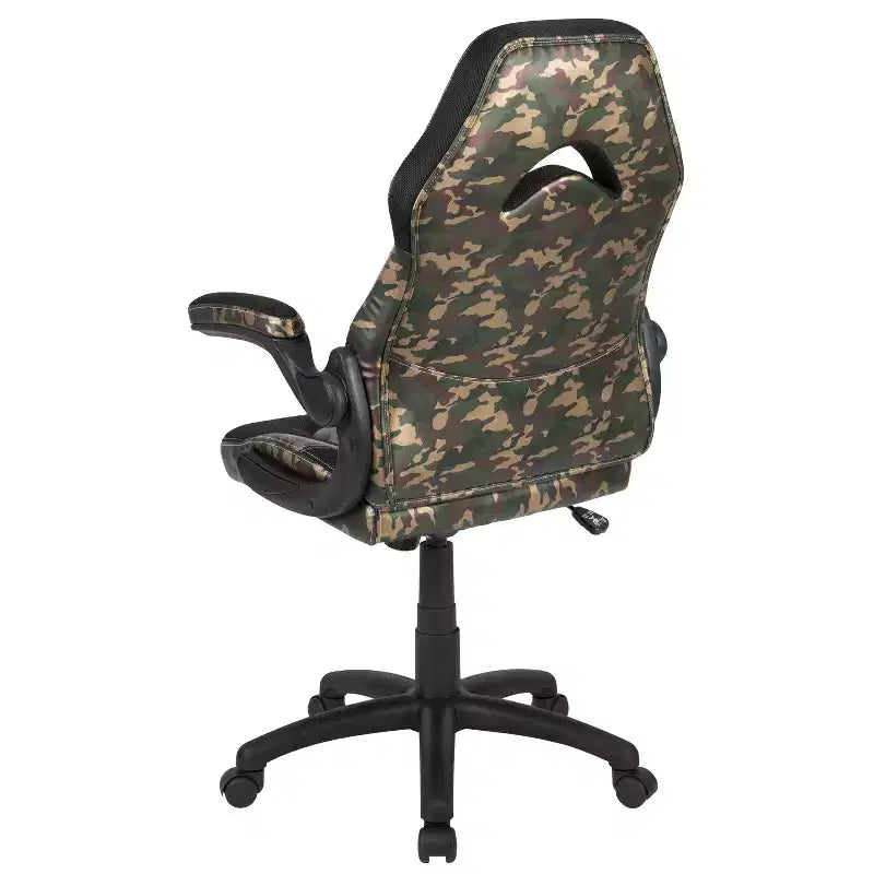 Flash Furniture X10 Gaming Chair Racing Office Ergonomic Computer PC Adjustable Swivel Chair with Flip-up Arms