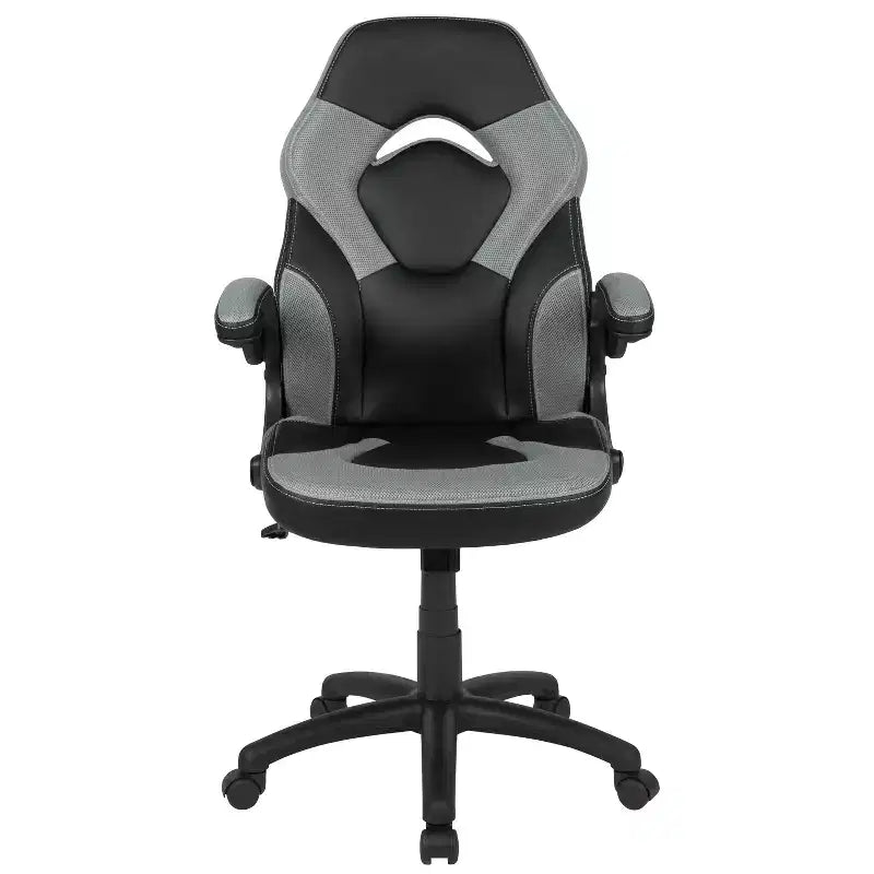 Flash Furniture X10 Gaming Chair Racing Office Ergonomic Computer PC Adjustable Swivel Chair with Flip-up Arms
