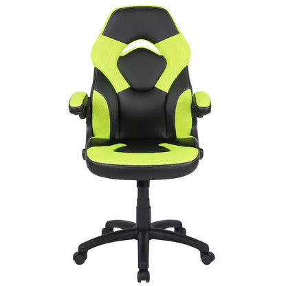 Flash Furniture X10 Gaming Chair Racing Office Ergonomic Computer PC Adjustable Swivel Chair with Flip-up Arms