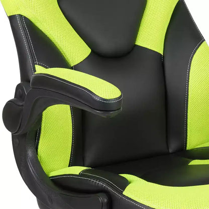 Flash Furniture X10 Gaming Chair Racing Office Ergonomic Computer PC Adjustable Swivel Chair with Flip-up Arms