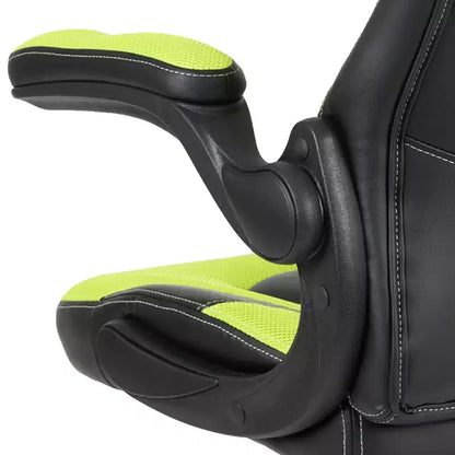 Flash Furniture X10 Gaming Chair Racing Office Ergonomic Computer PC Adjustable Swivel Chair with Flip-up Arms
