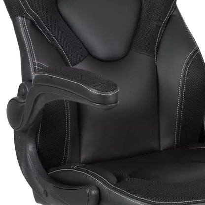Flash Furniture X10 Gaming Chair Racing Office Ergonomic Computer PC Adjustable Swivel Chair with Flip-up Arms