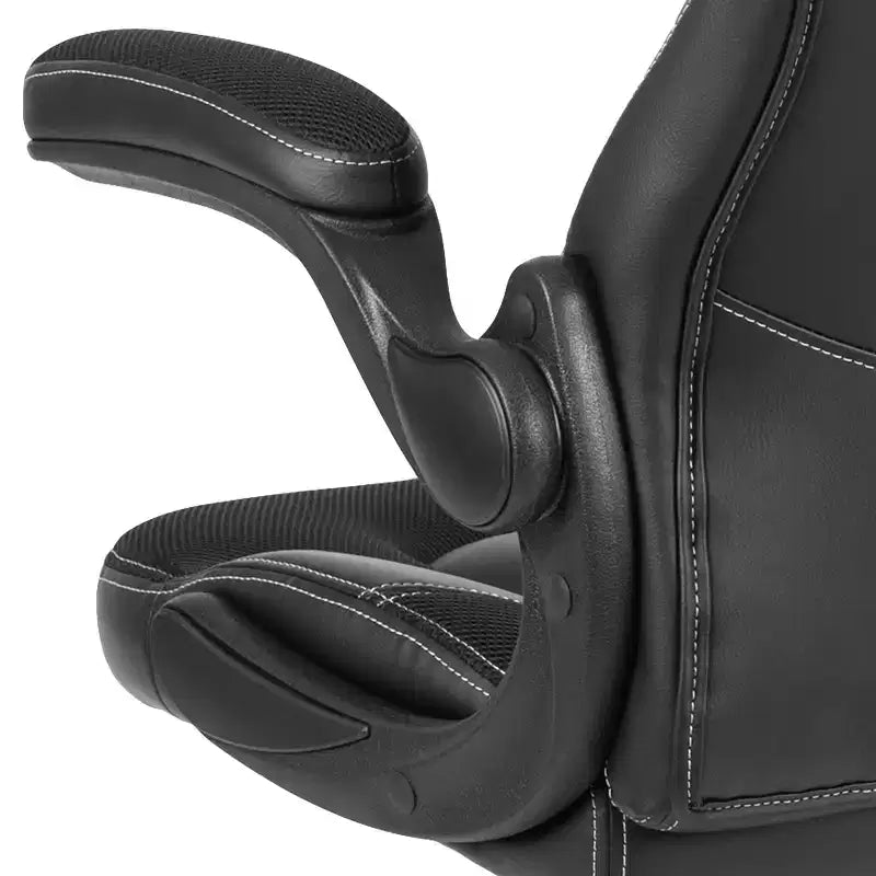 Flash Furniture X10 Gaming Chair Racing Office Ergonomic Computer PC Adjustable Swivel Chair with Flip-up Arms