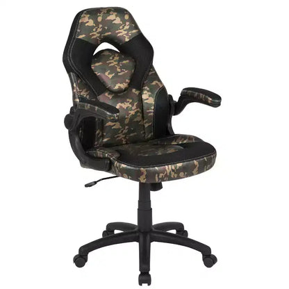 Flash Furniture X10 Gaming Chair Racing Office Ergonomic Computer PC Adjustable Swivel Chair with Flip-up Arms