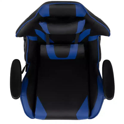 Emma and Oliver Racing Gaming Ergonomic Chair with Fully Reclining Back in Red LeatherSoft