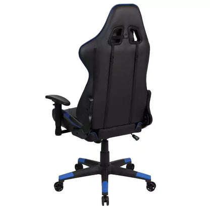 Emma and Oliver Racing Gaming Ergonomic Chair with Fully Reclining Back in Red LeatherSoft