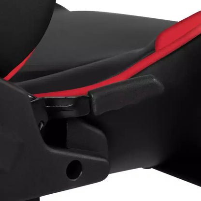 Emma and Oliver Racing Gaming Ergonomic Chair with Fully Reclining Back in Red LeatherSoft