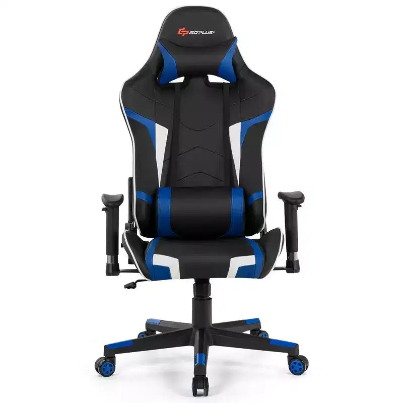 Costway Massage Gaming Chair Reclining Swivel Racing Office Chair w/Lumbar Support