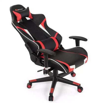 Costway Massage Gaming Chair Reclining Swivel Racing Office Chair w/Lumbar Support
