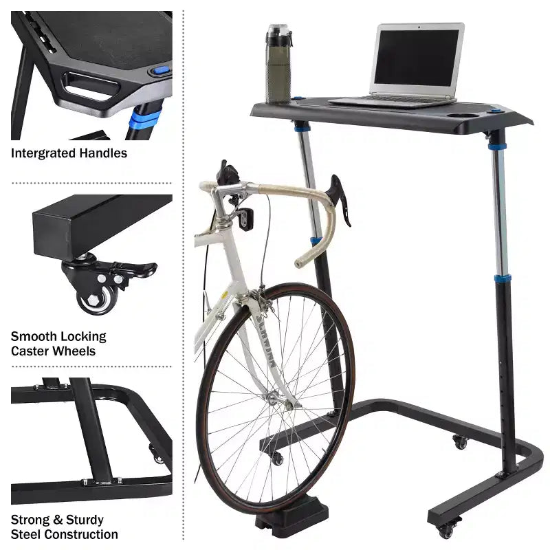 Fleming Supply Portable Height-Adjustable Treadmill Desk  Black