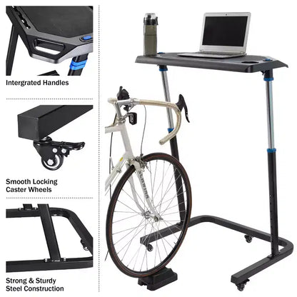 Fleming Supply Portable Height-Adjustable Treadmill Desk  Black