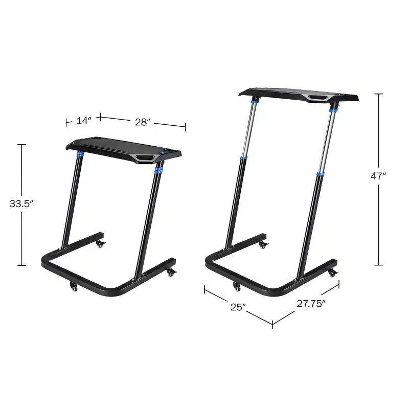 Fleming Supply Portable Height-Adjustable Treadmill Desk  Black