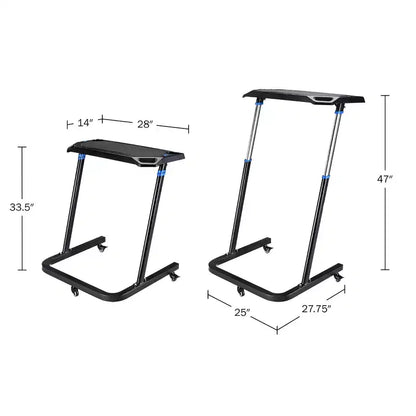 Fleming Supply Portable Height-Adjustable Treadmill Desk  Black