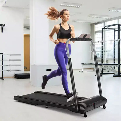 Costway 3HP Folding Treadmill Compact Walking Jogging Machine W/Touch Screen APP Control