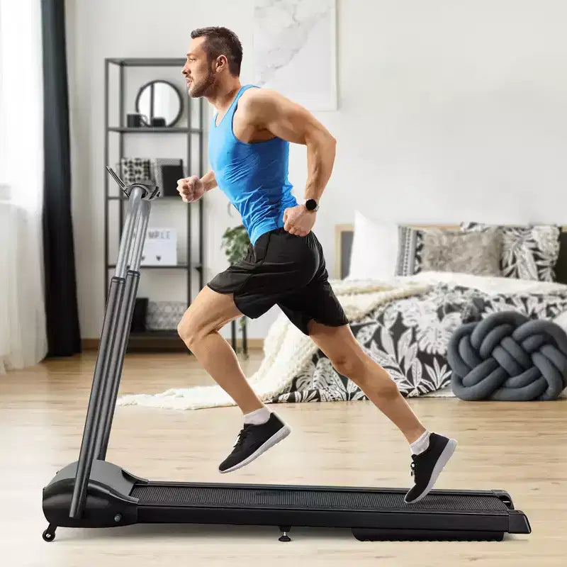 Costway 3HP Folding Treadmill Compact Walking Jogging Machine W/Touch Screen APP Control
