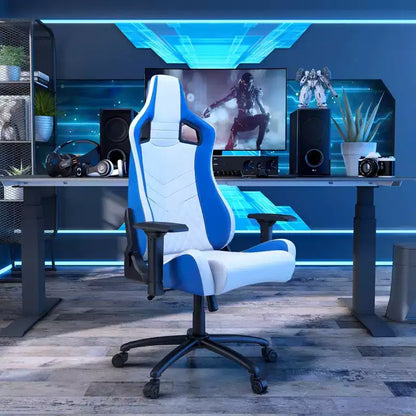 24/7 Shop At Home Quelman Adjustable Armrests Reclining Gaming Chair