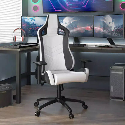 24/7 Shop At Home Quelman Adjustable Armrests Reclining Gaming Chair