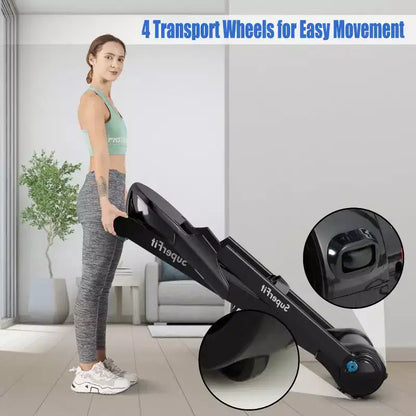 Costway 2.25HP Folding Treadmill Running Machine LED Touch Display