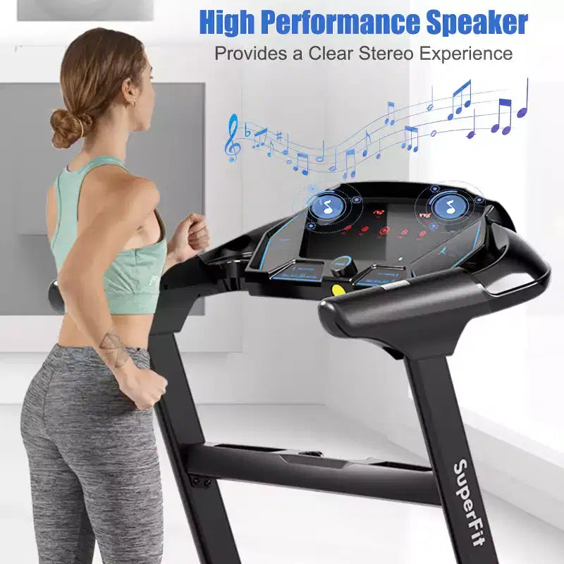 Costway 2.25HP Folding Treadmill Running Machine LED Touch Display