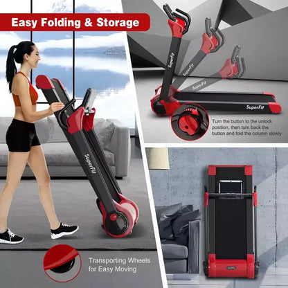 Costway Folding 2.25HP Electric Treadmill Running Machine APP Control Bluetooth