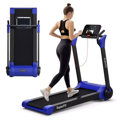 Costway Folding 2.25HP Electric Treadmill Running Machine APP Control Bluetooth