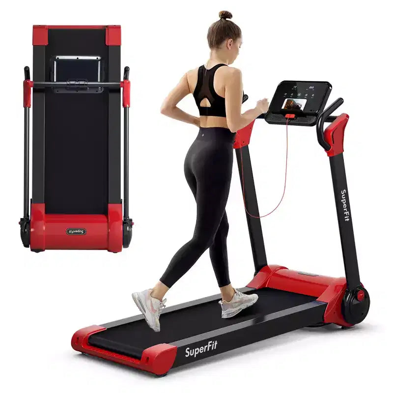 Costway Folding 2.25HP Electric Treadmill Running Machine APP Control Bluetooth
