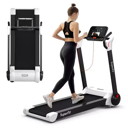 Costway Folding 2.25HP Electric Treadmill Running Machine APP Control Bluetooth