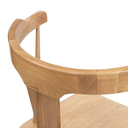 Chaise de salle à manger Poly & Bark Enzo - Bois de chêne massif