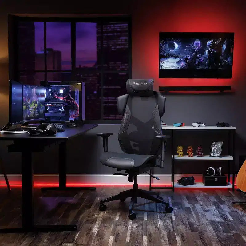 Chaise de gaming RESPAWN Flexx Mesh avec support lombaire et appui-tête réglable