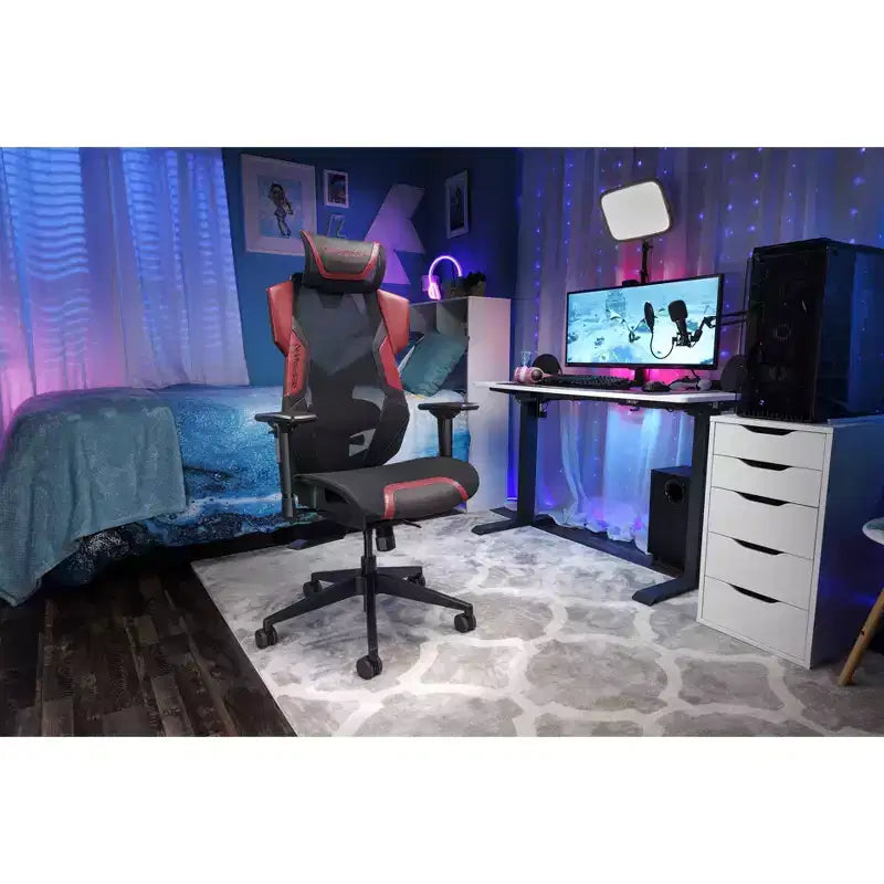 Chaise de gaming RESPAWN Flexx Mesh avec support lombaire et appui-tête réglable