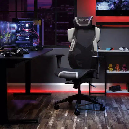 Chaise de gaming RESPAWN Flexx Mesh avec support lombaire et appui-tête réglable