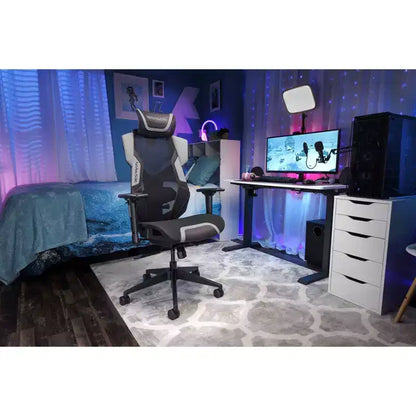 Chaise de gaming RESPAWN Flexx Mesh avec support lombaire et appui-tête réglable