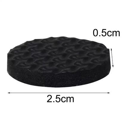 Unique Bargains Patins de Protection de Meubles Chaussettes de Chaise Pied de Table en Feutre Noir 1 Diamètre 18 Pièces