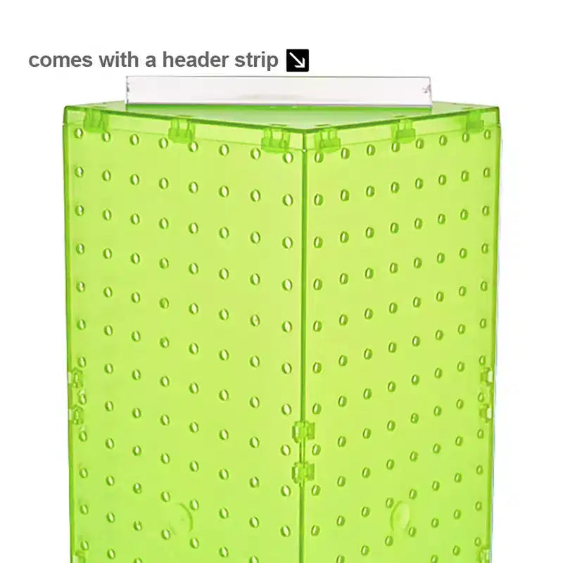 Présentoir de comptoir rotatif à quatre faces en pegboard avec crochets Azar Displays
