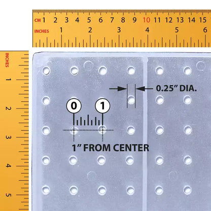 Présentoir de comptoir rotatif à quatre faces en pegboard avec crochets Azar Displays
