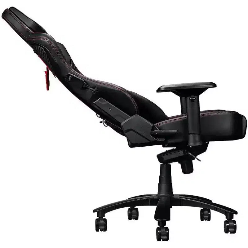 Chaise de jeu ASUS ROG Chariot RGB avec soutien lombaire en mousse à mémoire de forme, accoudoir réglable 4D, dossier inclinable, similicuir respirant