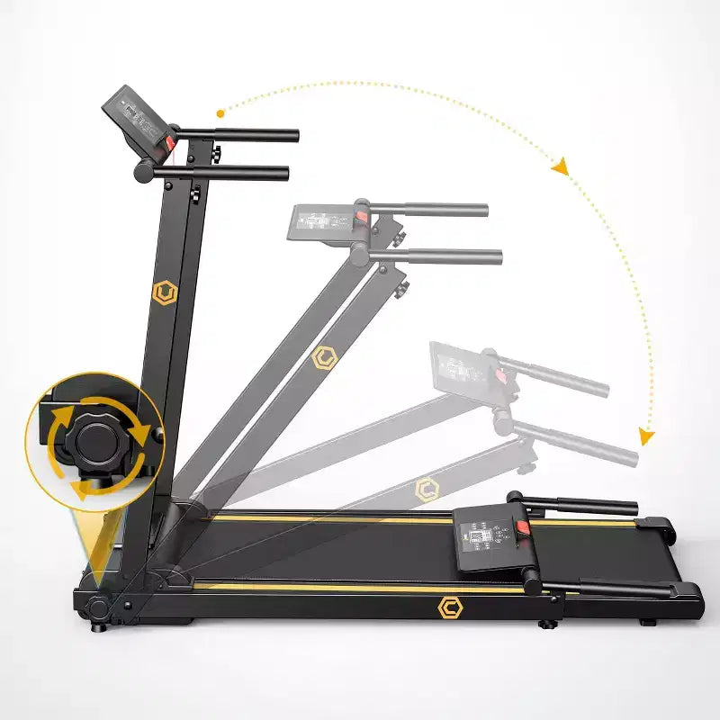 UREVO Folding Mini Electric Walking Pad Treadmill