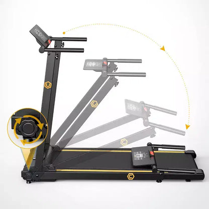 UREVO Folding Mini Electric Walking Pad Treadmill
